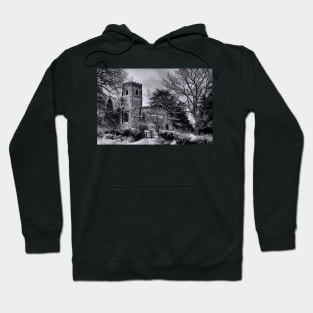 St Botolph's Church, Rugby Black and White Hoodie